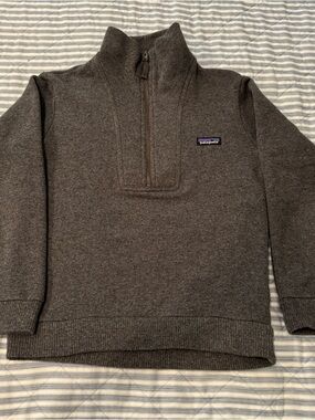 Patagonia Woolie Men's Gray Half-Zip Sweater Pullover XXS